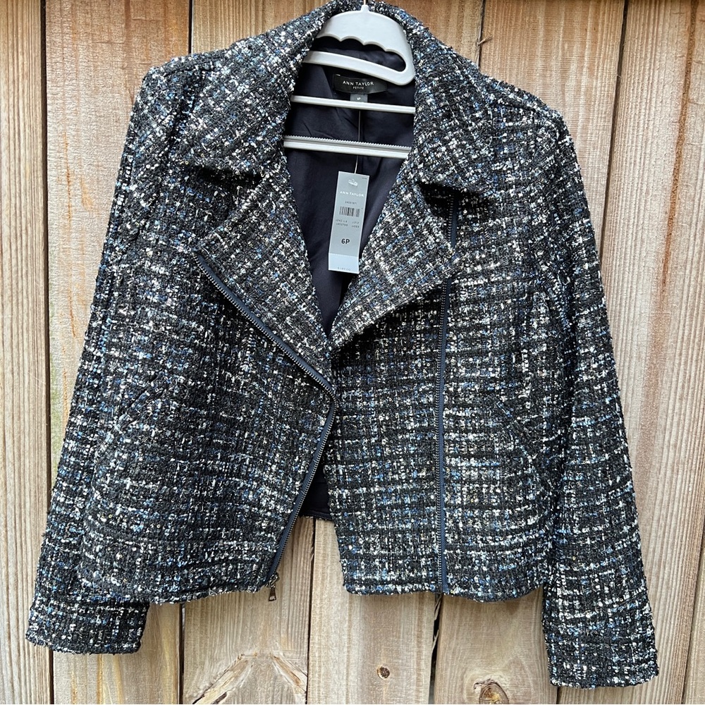 NWT/Ann Taylor tweed Moro jacket/6P